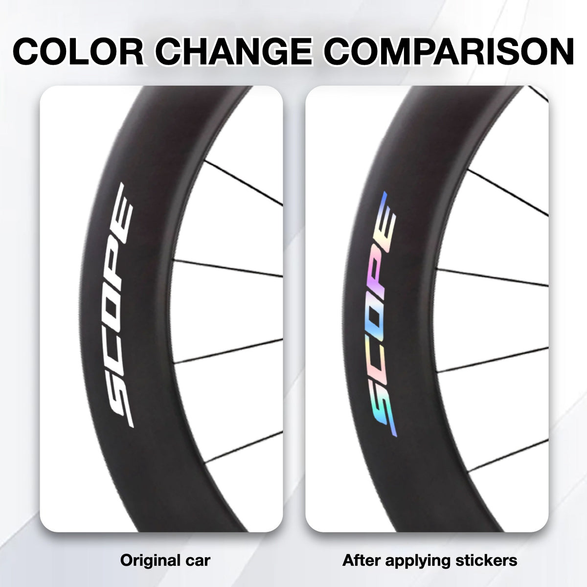 Scope R6.A Wheel Decal Sticker Kit – Logo Cover & Color Change