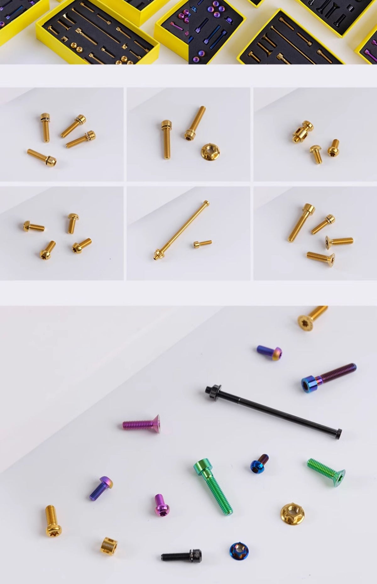 Set di viti per telaio birdy in titanio S-PARTS