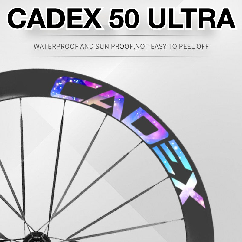 Cadex 50 Ultra Wheel Decal Sticker Kit Carbon Rim Graphics