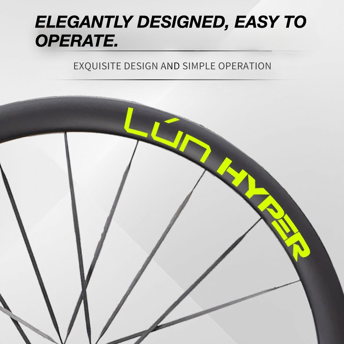 Infinity Logo Decals for Lún HYPER 5 D40 Gen 5 Wheelset | Waterproof Rim Overlay Stickers（Complete Decal Set for Two Wheels + Spare Decals Included）