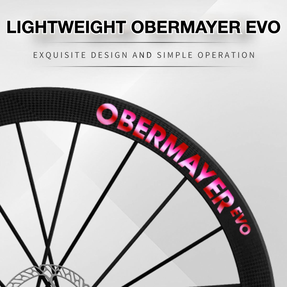 Lightweight Obermayer EVO Wheel Decal Sticker Kit – Logo Cover & Color Change