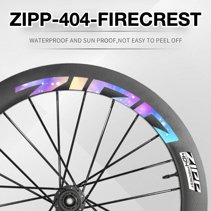 2025 ZIPP 404 Wheel Decal Sticker Kit – Waterproof Carbon Rim Logo Graphics