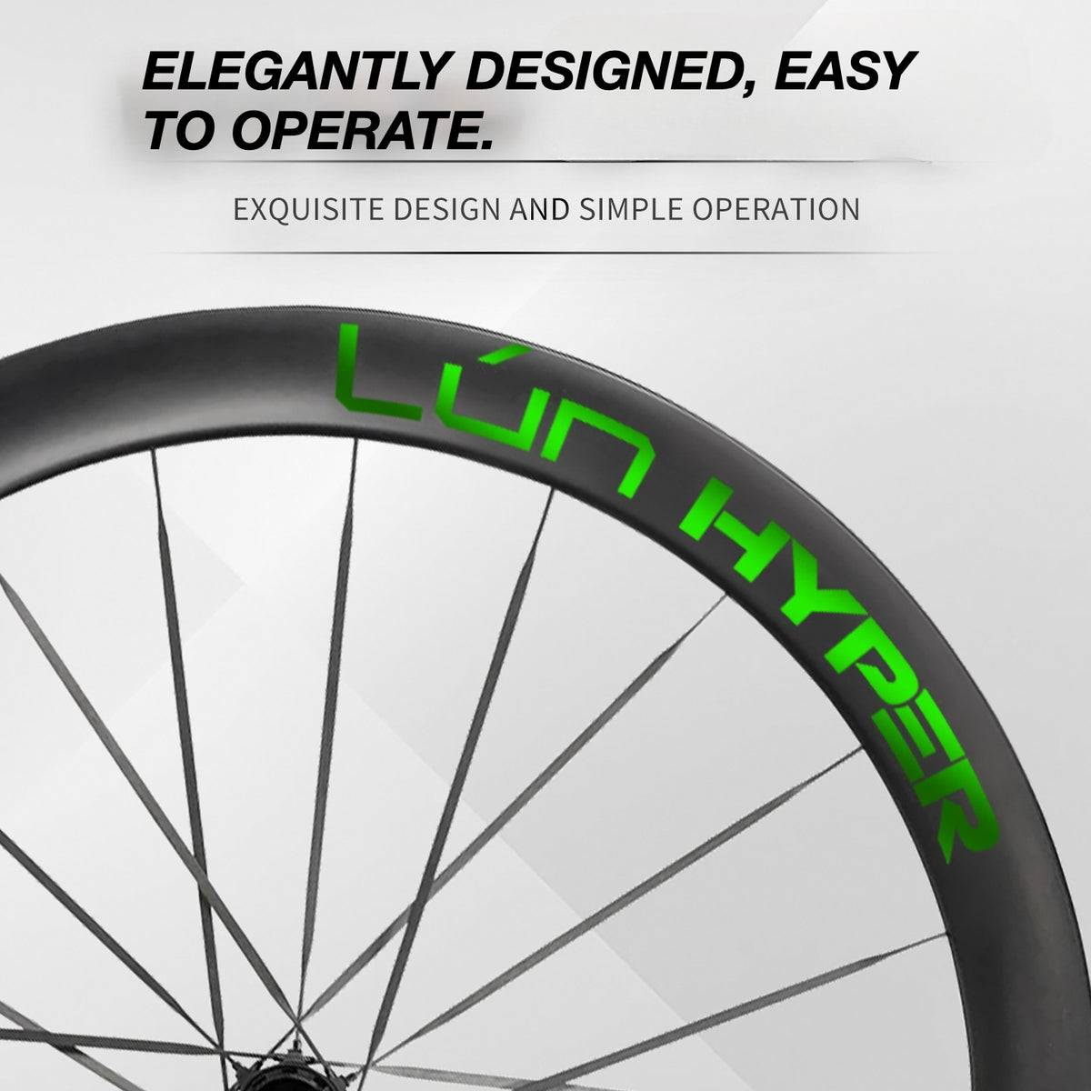 Infinity Logo Decals for Lún HYPER 5 D50 Gen 5 Wheelset | Waterproof Rim Overlay Stickers（Complete Decal Set for Two Wheels + Spare Decals Included）