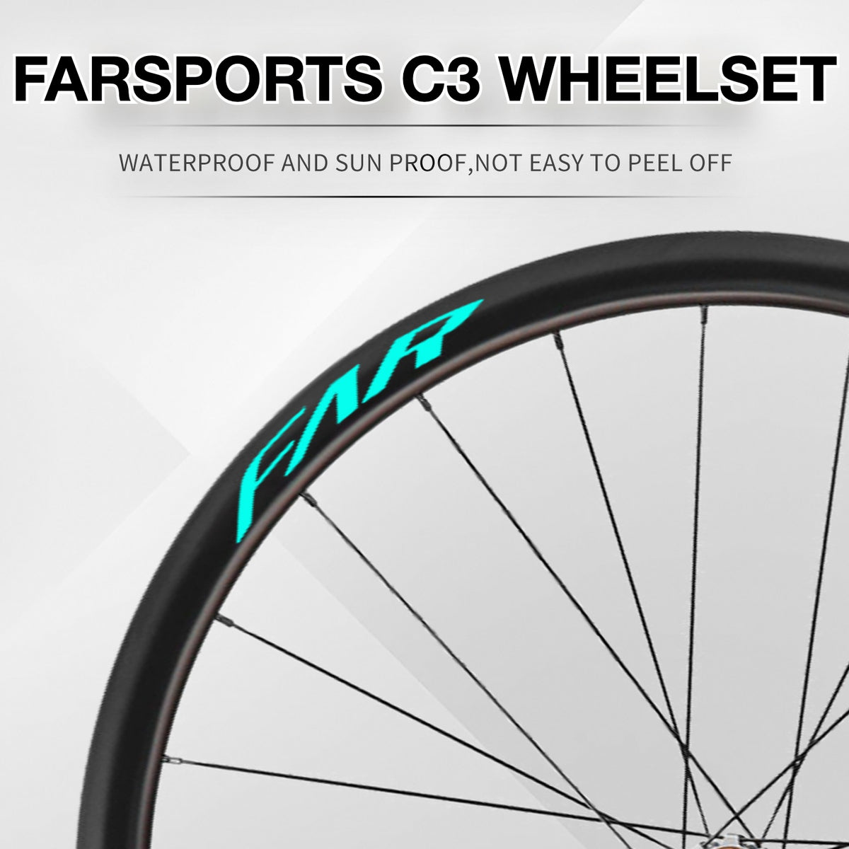 2025 FARSPORTS C3 Wheel Decal Sticker Kit – Logo Cover & Color Change