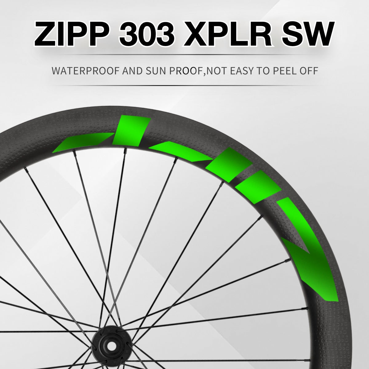 2025 ZIPP 303 XPLR SW Wheel Decal Sticker Kit – Reflective Waterproof Gravel Rim Graphics