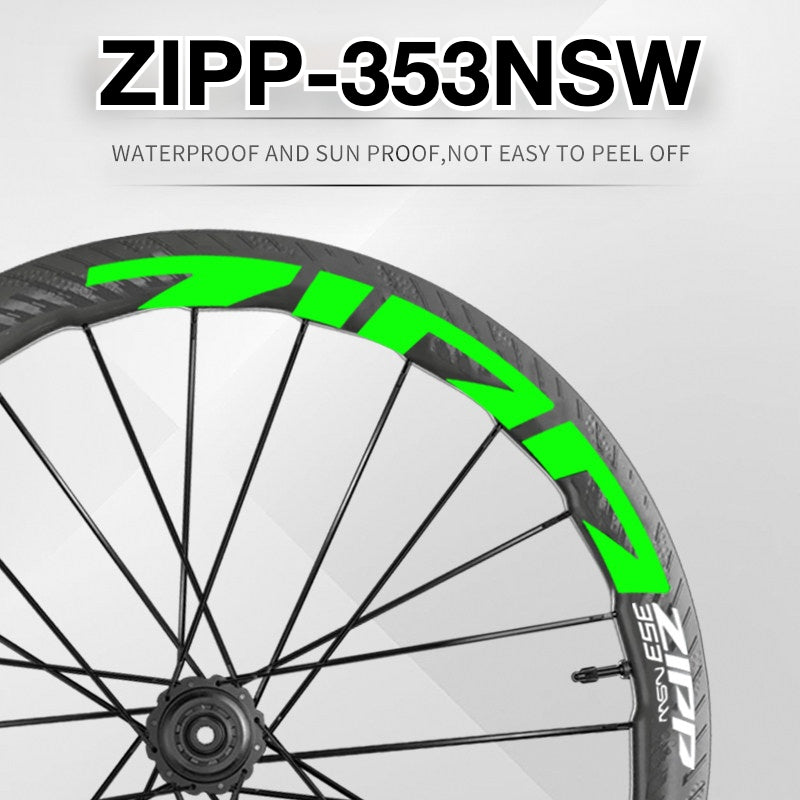 2025 ZIPP 353 NSW Wheel Decal Sticker Kit – Reflective Waterproof Carbon Rim Graphics