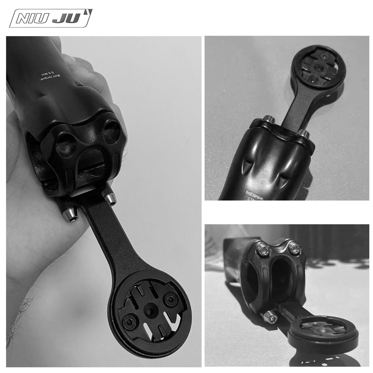 NIUJU ENVE Carbon Stem Computer Mount | Garmin Wahoo Aero Cockpit Mount