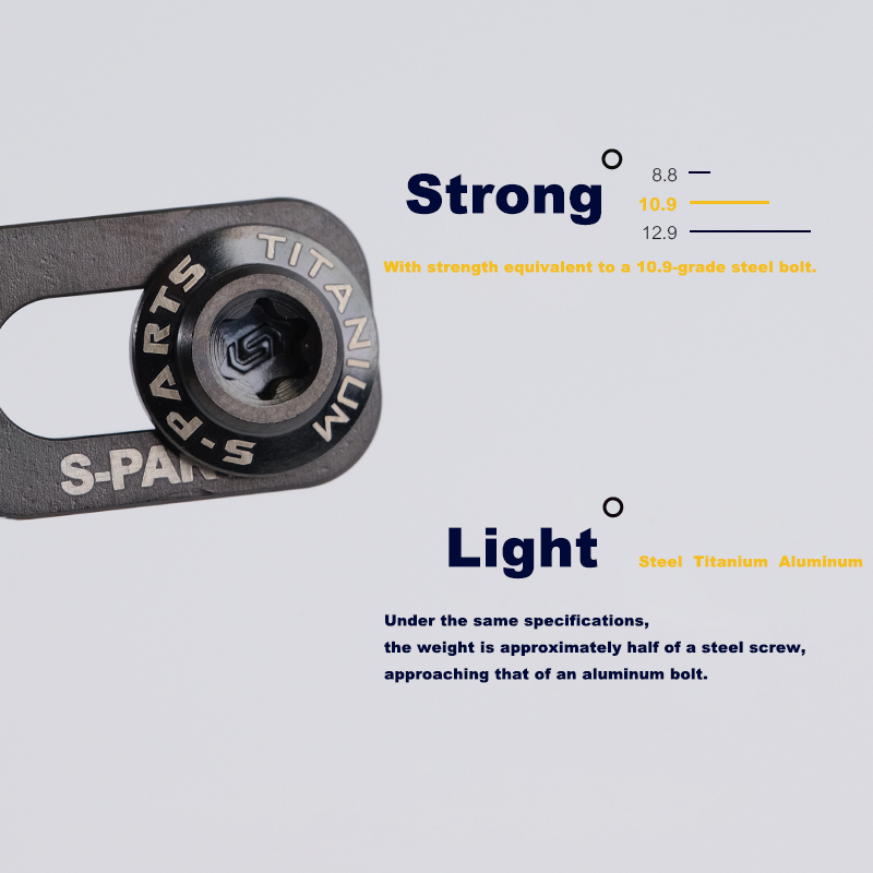 S-PARTS LOOK KEO GRIP 로드 바이크 클릿용 티타늄 스크루 세트
