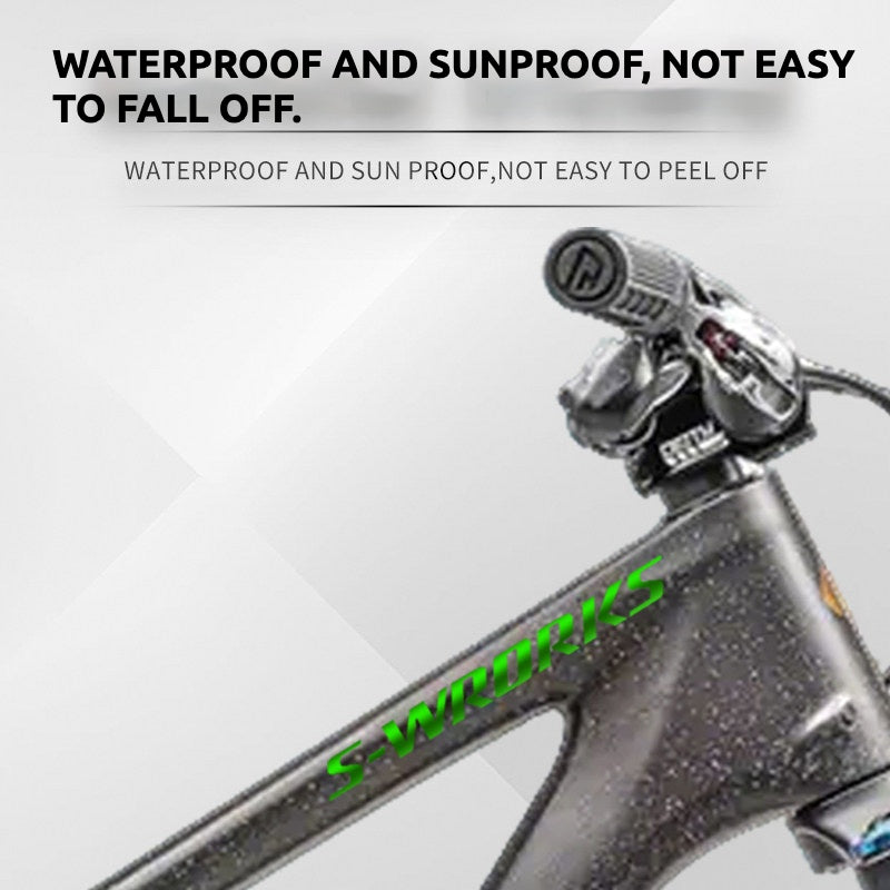 Specialized S-Works Stumpjumper 15 Frame Logo Cover Decal Sticker | Waterproof Custom MTB Frame Decal