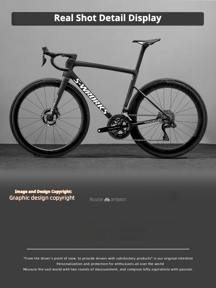 Tarmac SL8 Логотип Наклейки – 2 на нижнюю трубу + 1 на рулевую трубу для Specialized S-WORKS