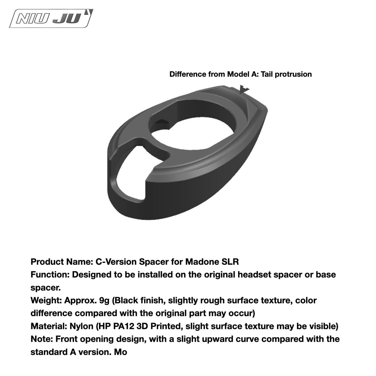 NIUJU Trek Madone SLR SL Headset Spacer – RSL Integrated Handlebar Compatible with Darimo / MCFK