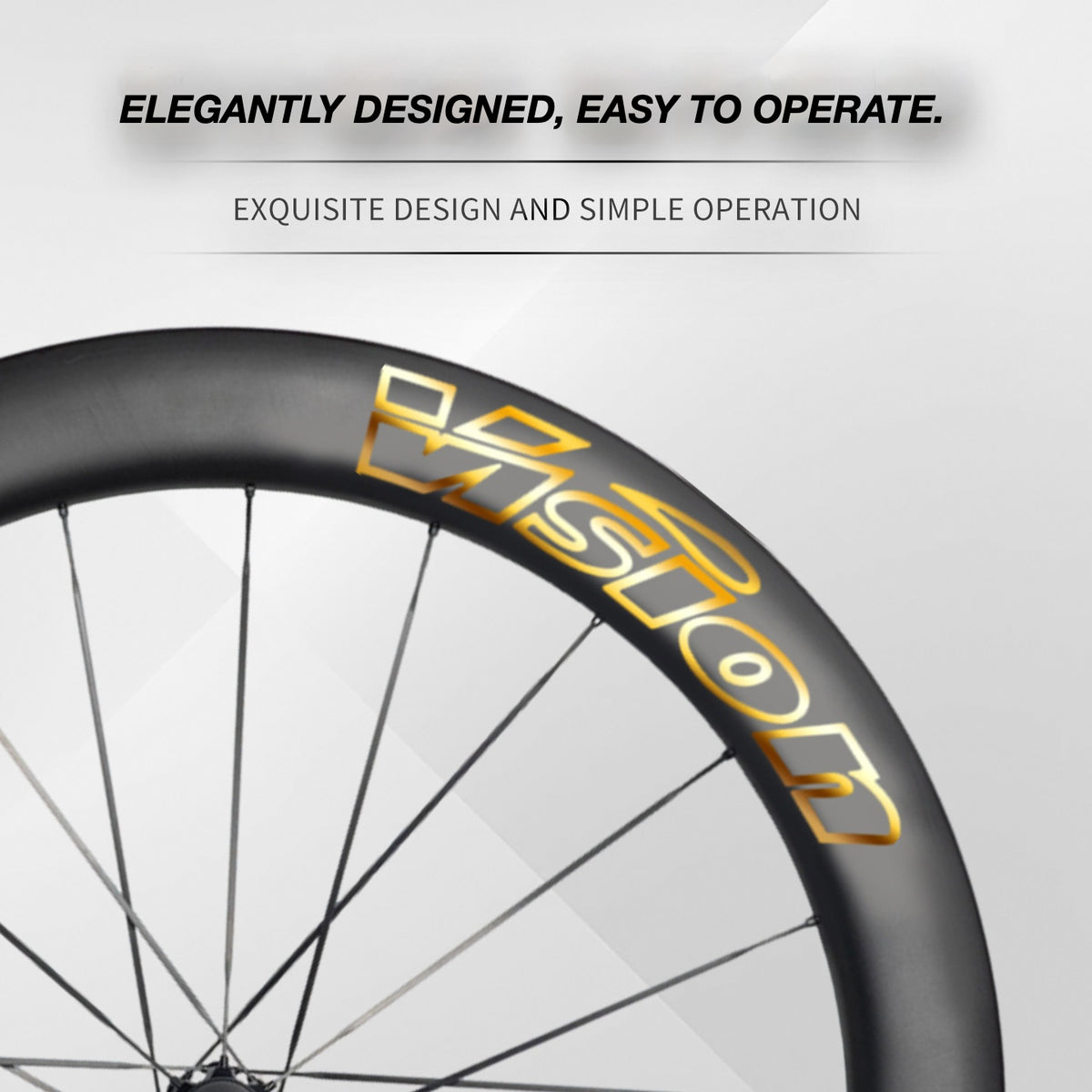 Custom Decal Kit for VISION METRON 45 RS Wheels | Road Bike Carbon Rim Wrap Stickers(Complete Wheelset Decal Kit + Spare Decals Included)