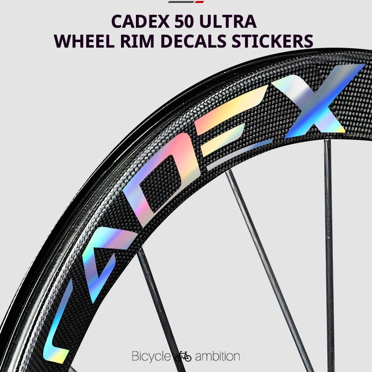 CADEX 50 Ultra Wheel Rim Decals Stickers | Road Bike Carbon Wheelset C