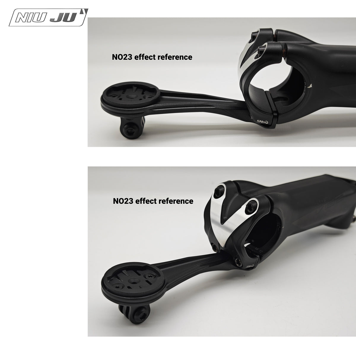 NIUJU Aluminum Computer Mount for SHIMANO PRO VIBE ALLOY Stem | Garmin Wahoo GoPro