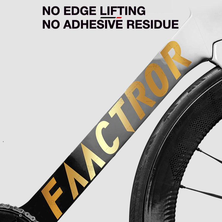 FACTOR OSTRO VAM Frame Protection & Logo Sticker Kit | Custom Color Wrap Decal Set for Road Bikes