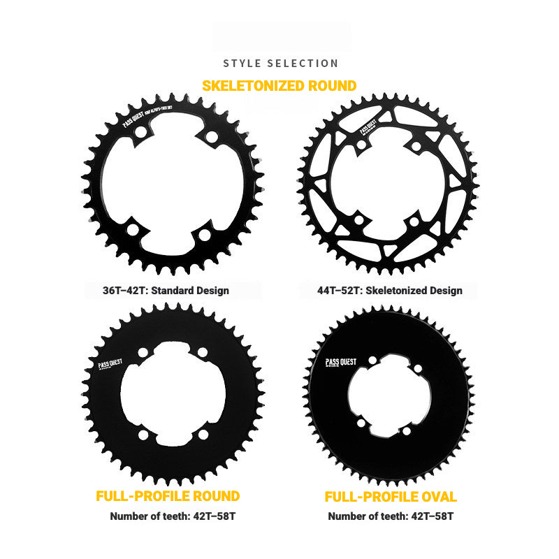 PASS QUEST SRAM Rival AXS 107BCD Narrow-Wide Chainring | 1x Road Bike 36T–58T