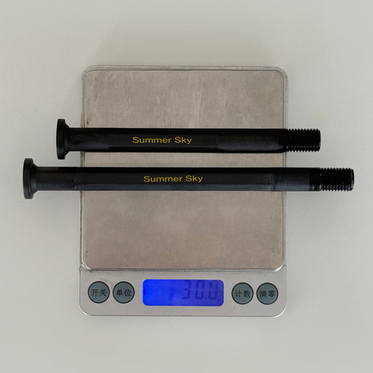 Summer Sky 27–32g Race-Grade Ultralight Carbon Fiber Road Bike Thru-Axle Set – Custom Fit