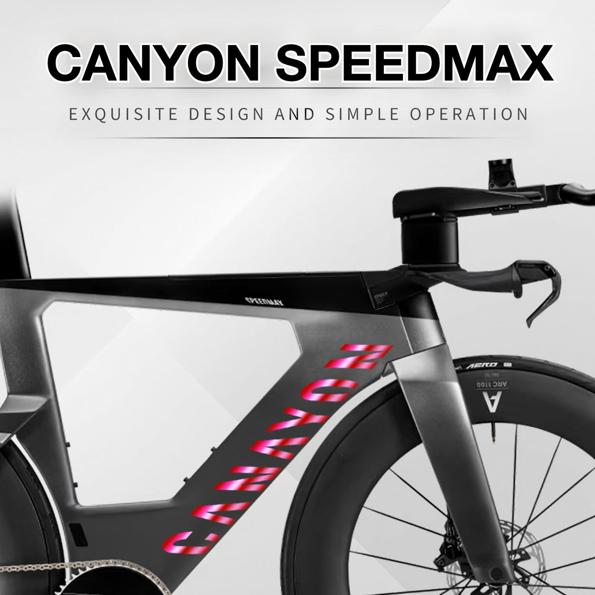 Canyon Speedermax Frame Decal Sticker Kit – Logo Cover & Color Change