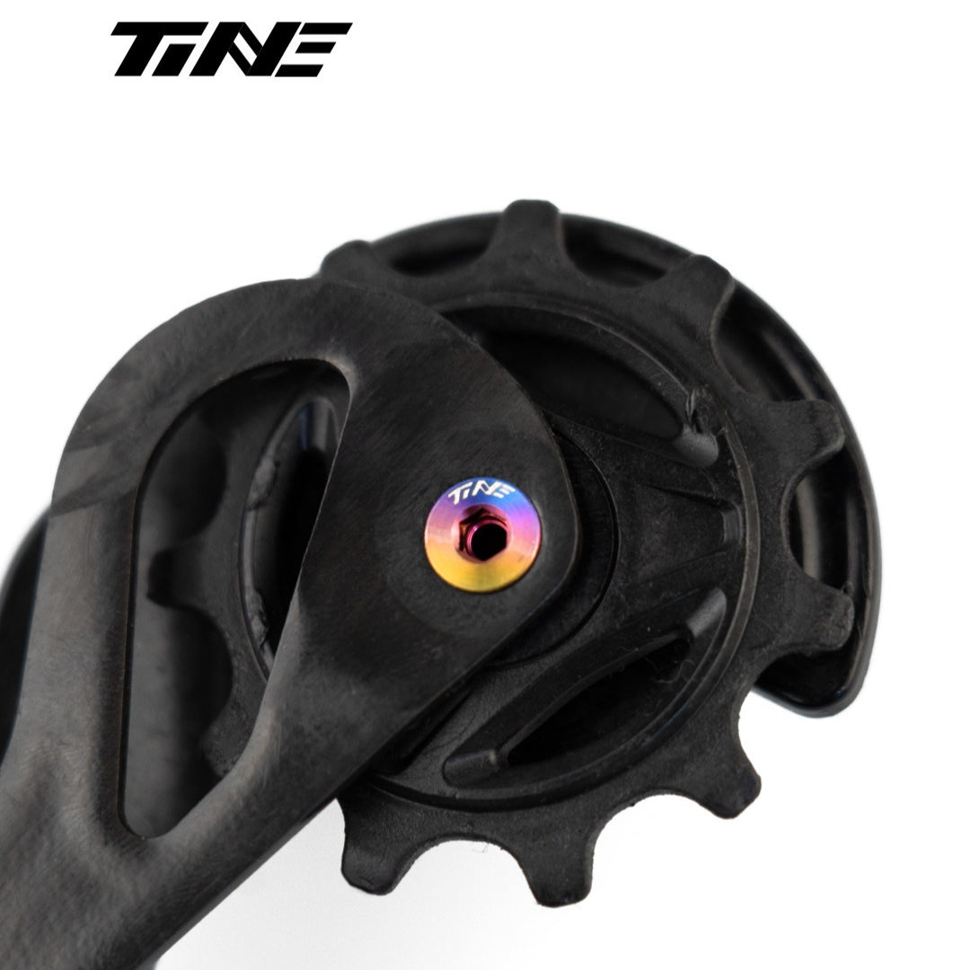 TiNE Titanium Shimano Jockey Wheel Bolts | Ultra-Light Road Bike Pulley Bolts