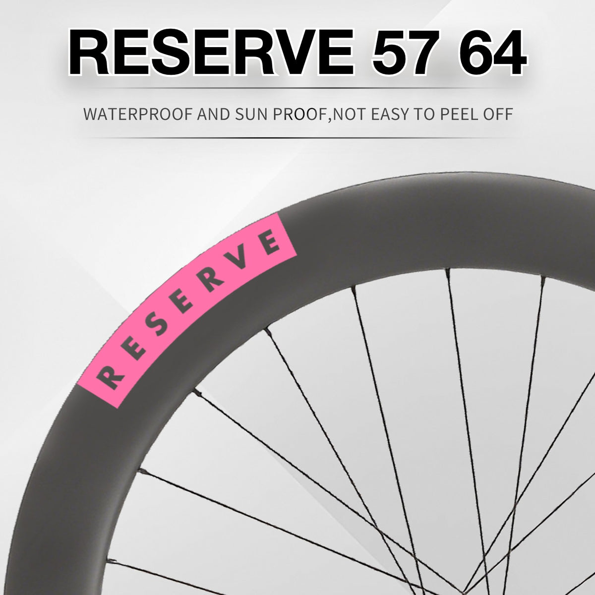 Reserve 5764 Wheel Decal Sticker Kit – Logo Cover & Color Change
