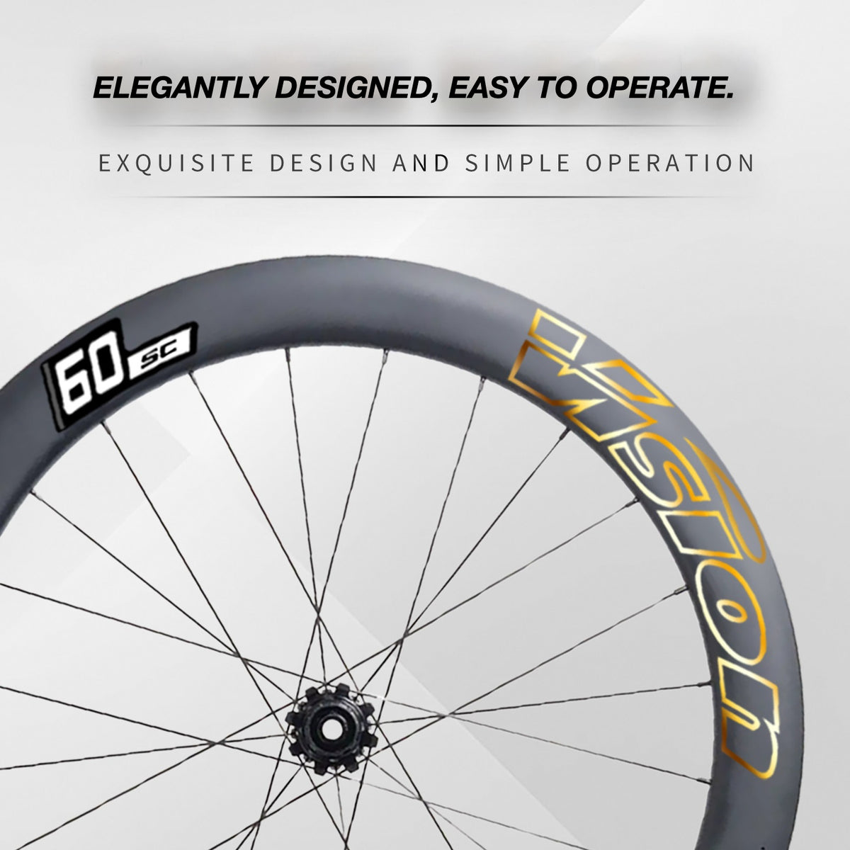 Custom Decal Kit for VISION SC60 Wheels | Road Bike Carbon Rim Wrap Stickers(Complete Wheelset Decal Kit + Spare Set)
