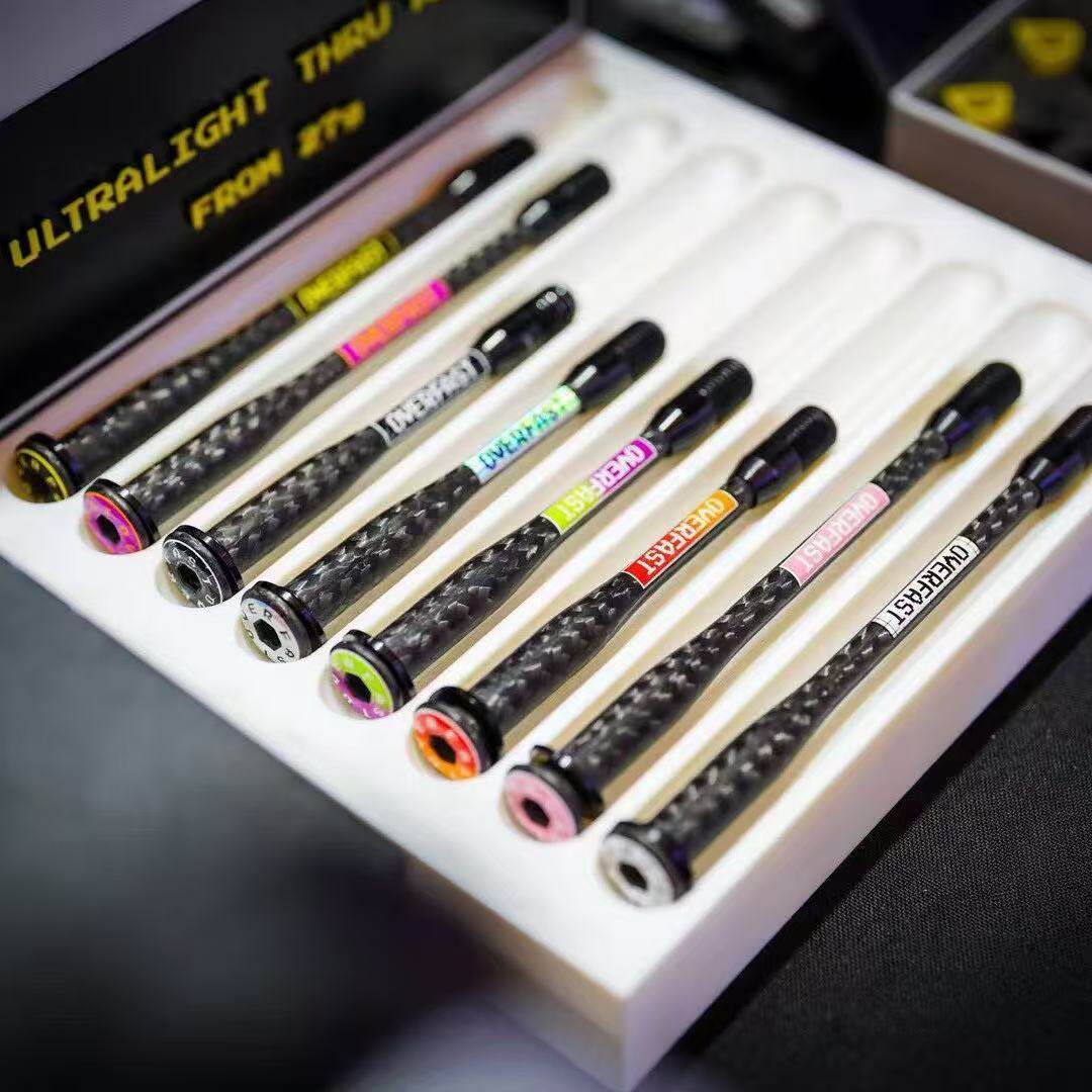 OVERFAST 29g Ultra-Light Carbon Fiber Thru Axle Set for EVOLVE