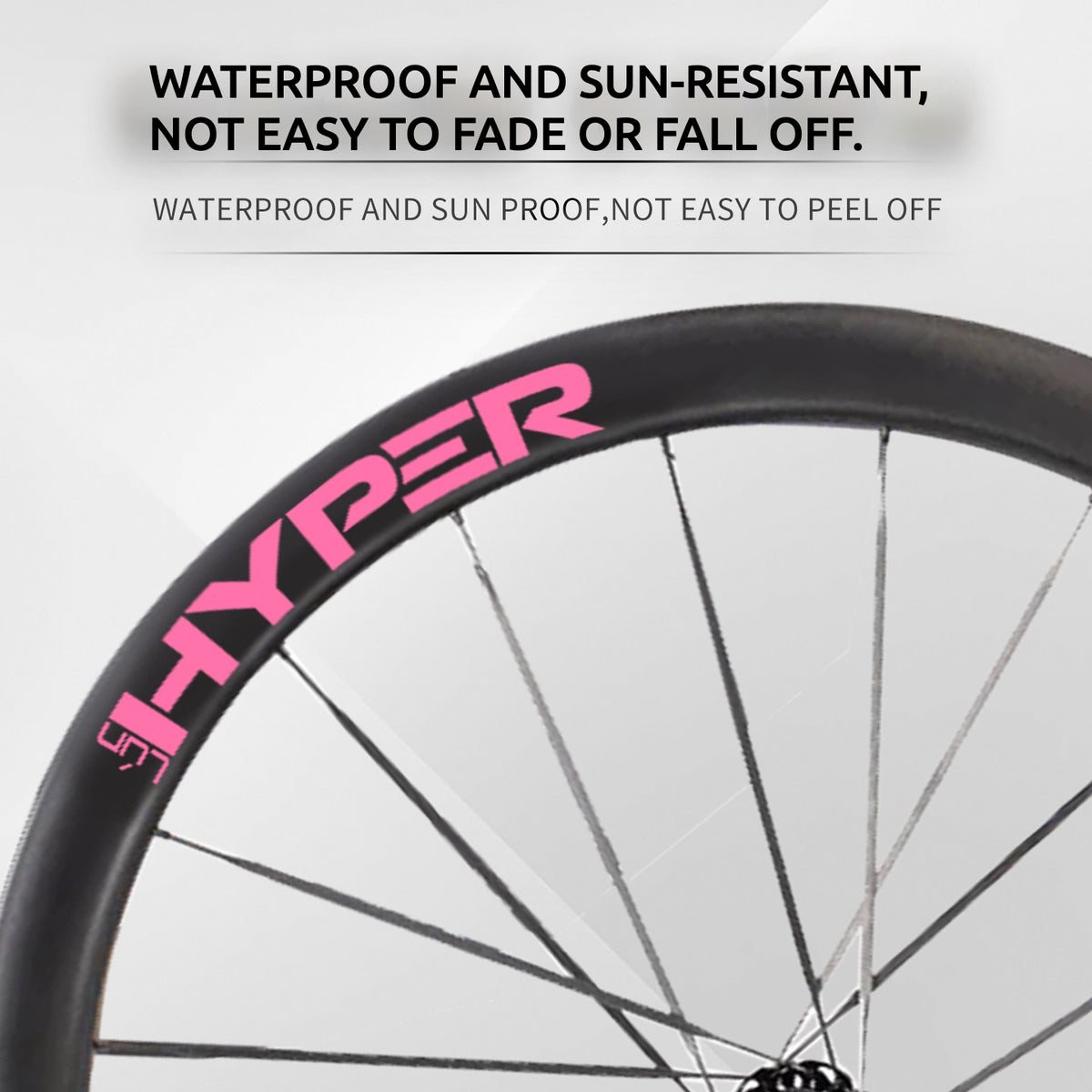 Infinity Logo Decals for Lún HYPER 3 D45 Gen 3 Wheelset | Waterproof Rim Overlay Stickers（Complete Decal Set for Two Wheels + Spare Decals Included）