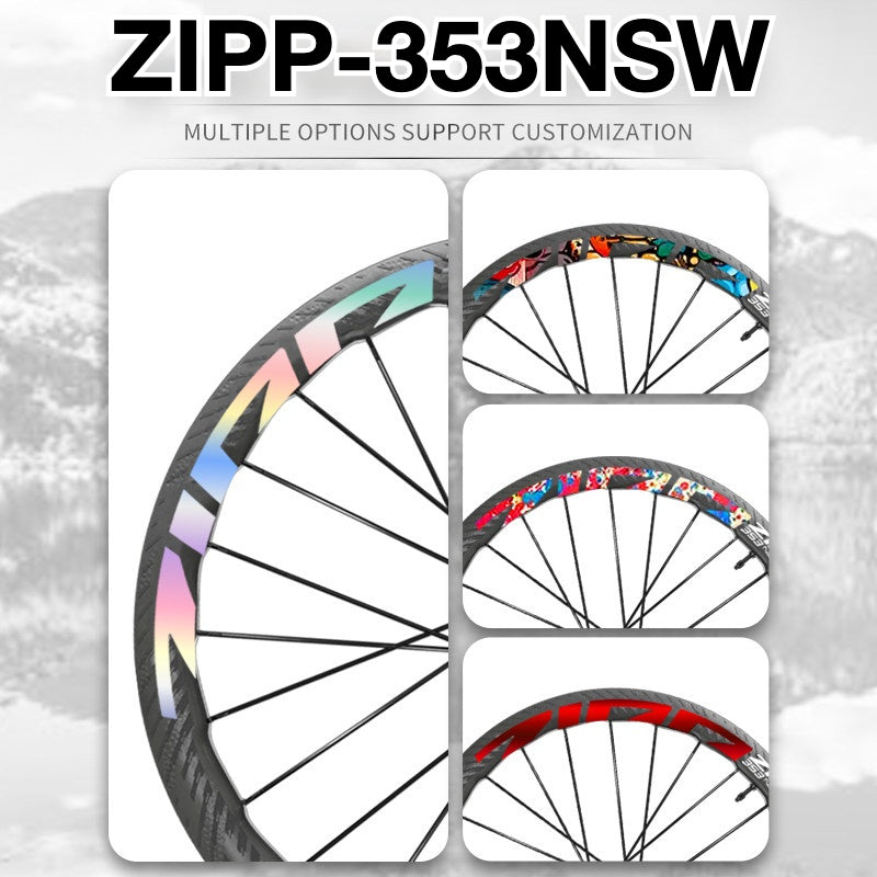 2025 ZIPP 353 NSW Wheel Decal Sticker Kit – Reflective Waterproof Carbon Rim Graphics