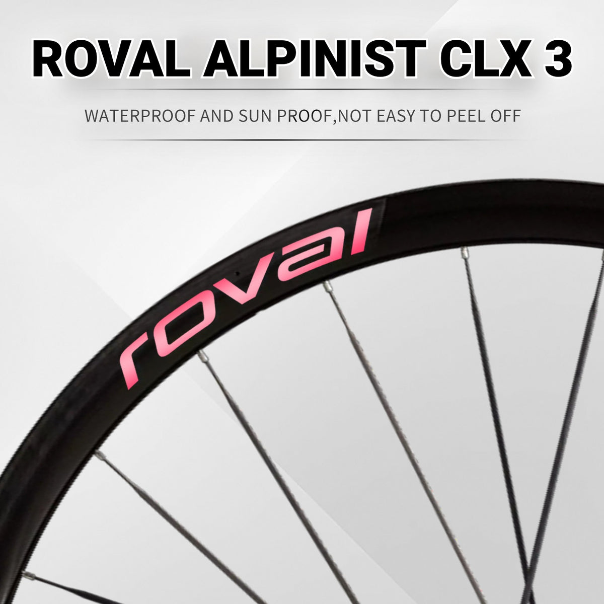 Roval Alpinist CLX 3 Wheel Decals | Waterproof Custom Rim Stickers for Specialized Carbon Wheels