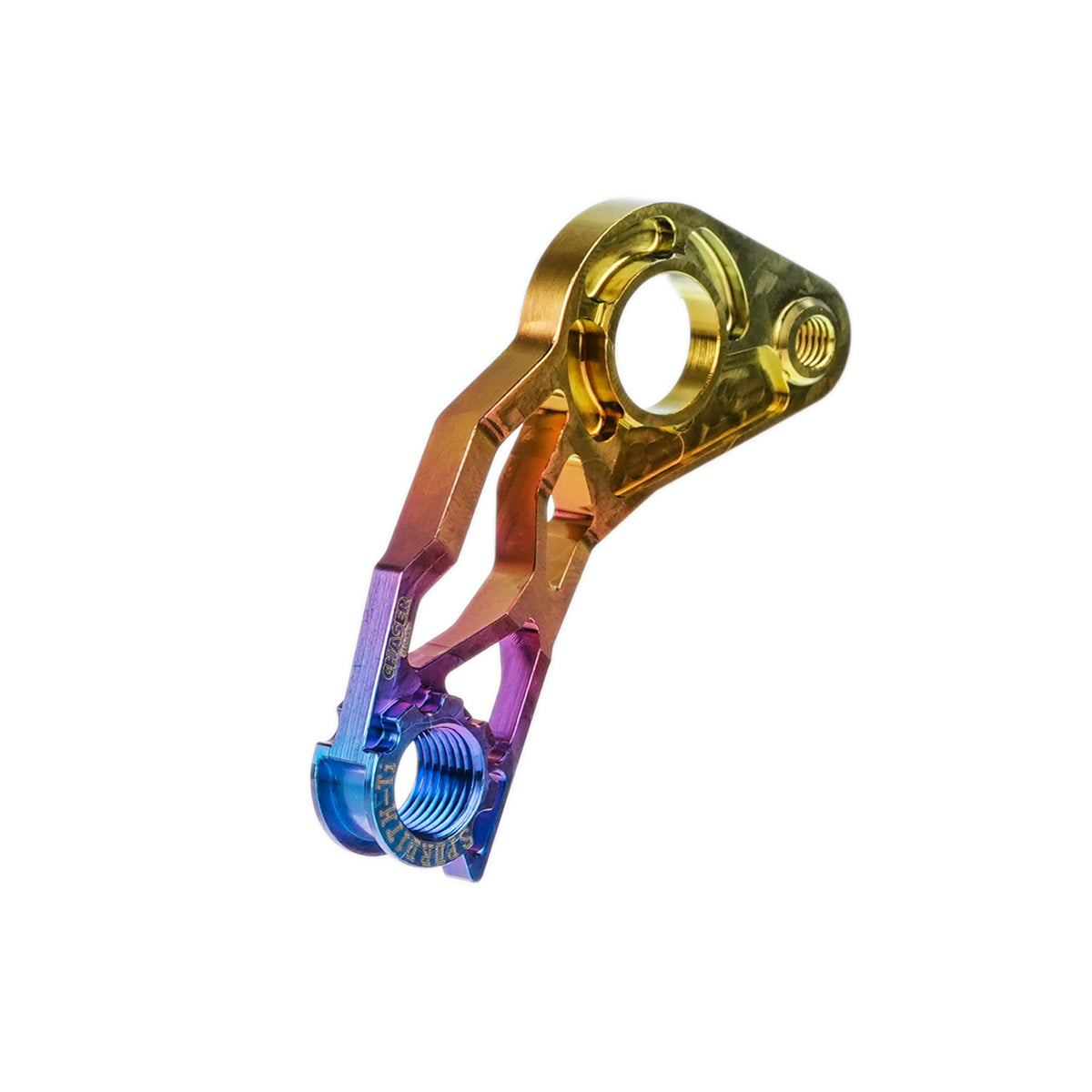 Chaser X Specialized Direct-Mount Rear Derailleur Hanger | TC4 Titanium CNC | Fits Aethos / Tarmac / CruX / Diverge / Roubaix / Shiv TT Disc Brake Frames (Shimano Only, Not Compatible with Allez)