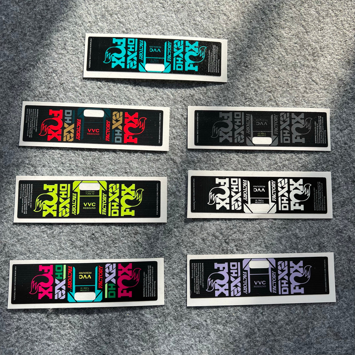 Custom Decal Kit for FOX DHX2 Rear Shock | MTB DH Rear Suspension Stickers | Downhill / Enduro