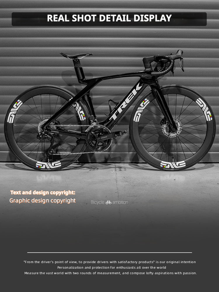 ENVE SES 4.5 Rainbow & World Championship Wheel Decal Set | Front 4.5