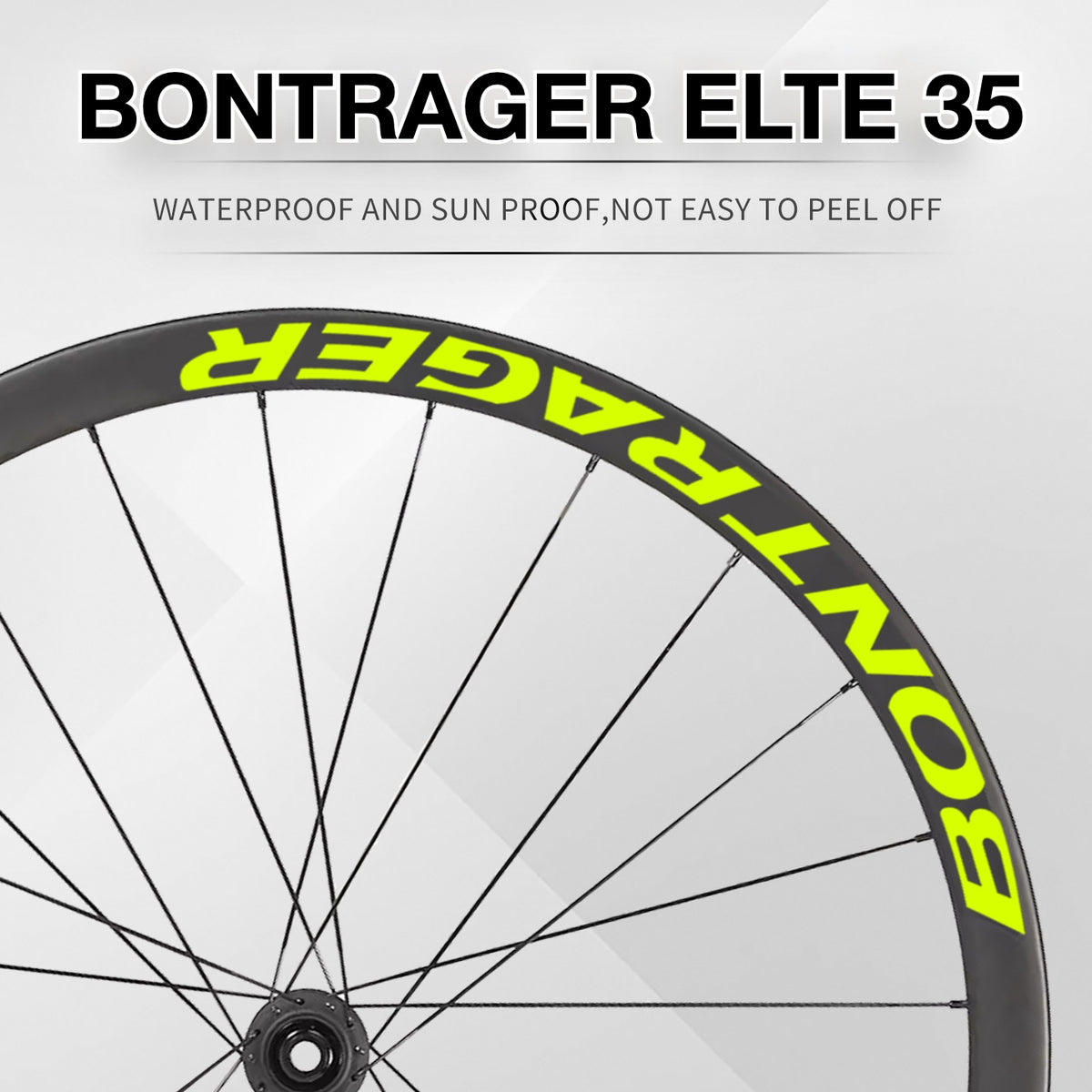 Bontrager ELITE 35 Wheel Decal Sticker Kit – TREK Carbon Wheel Rim Graphics