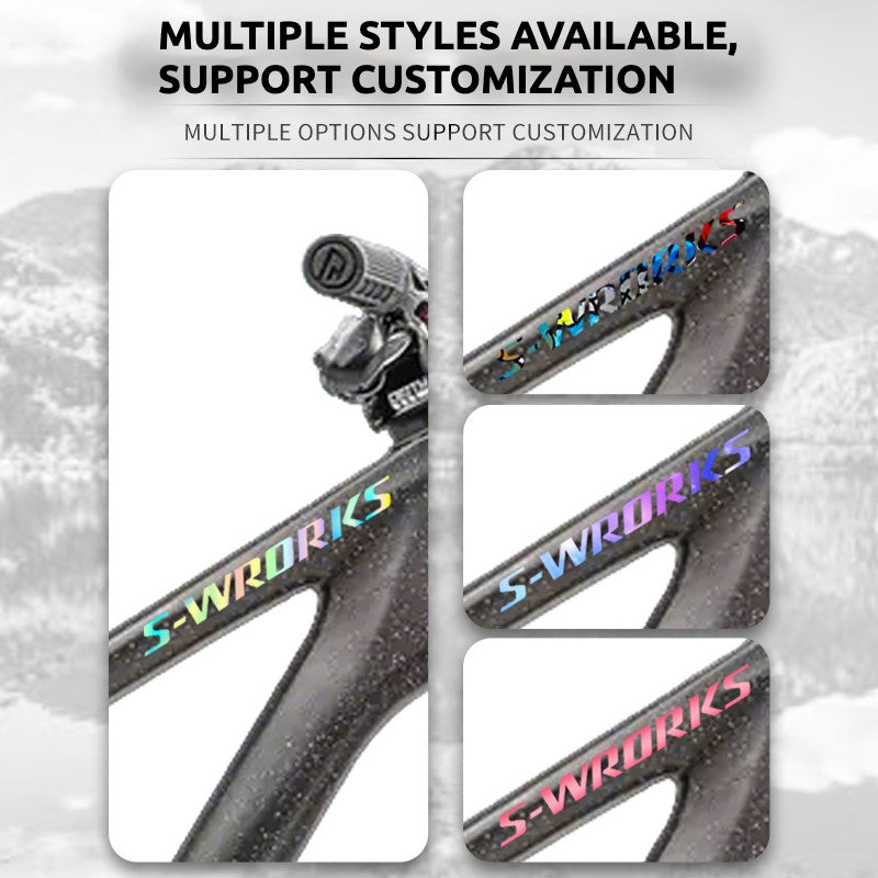 Specialized S-Works Stumpjumper 15 Frame Logo Cover Decal Sticker | Waterproof Custom MTB Frame Decal