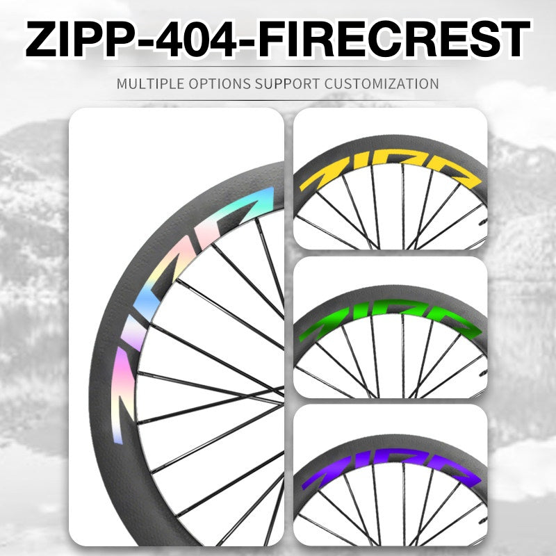 2025 ZIPP 404 Wheel Decal Sticker Kit – Waterproof Carbon Rim Logo Graphics