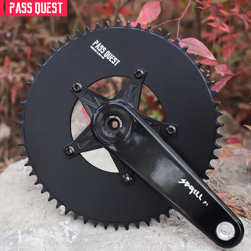 PASS QUEST 130BCD Full-Profile Narrow-Wide Chainring | 5-Bolt Road & Folding Bike 1x 42T–60T