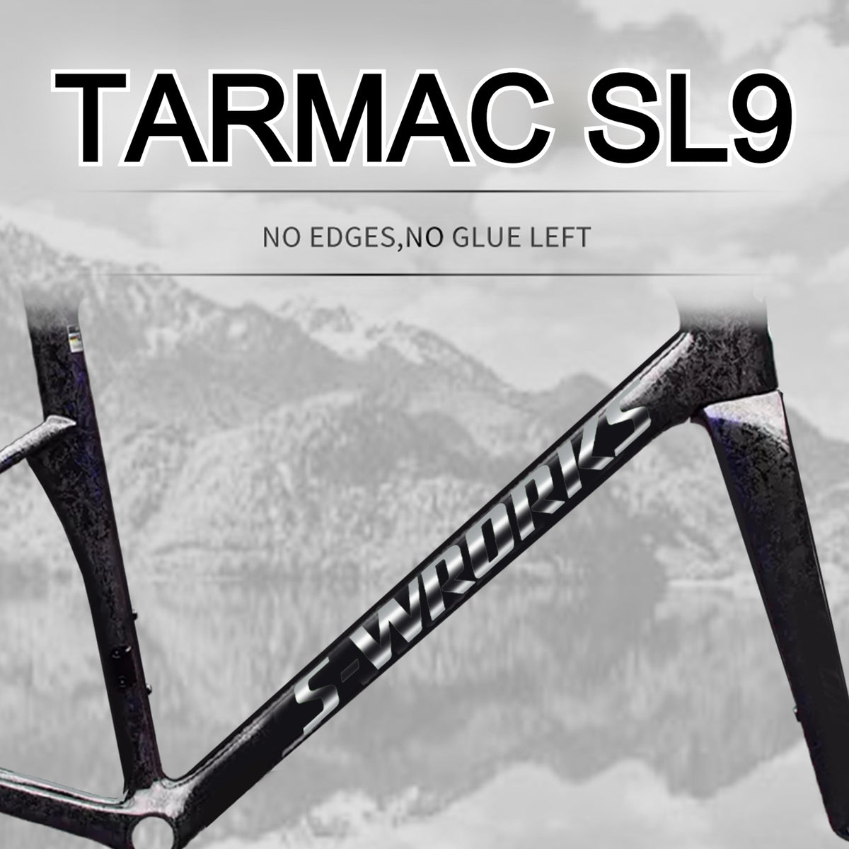 Specialized S-Works Tarmac SL9 Frame Logo Decals – Custom Color Waterproof Replacement Stickers