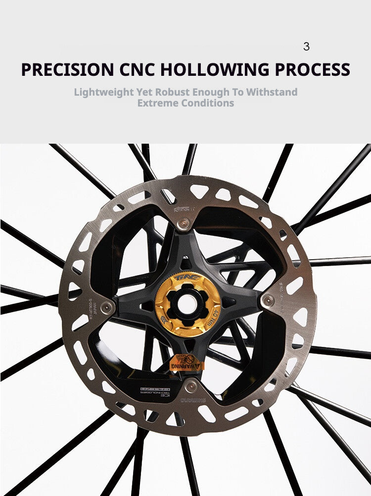 Titanium CNC Center Lock Rotor Lockring | Compatible with Shimano CLX XR R9270 R9170 R8170 RT-MT Series | 5g Ultralight | Color Options Available 1PCS