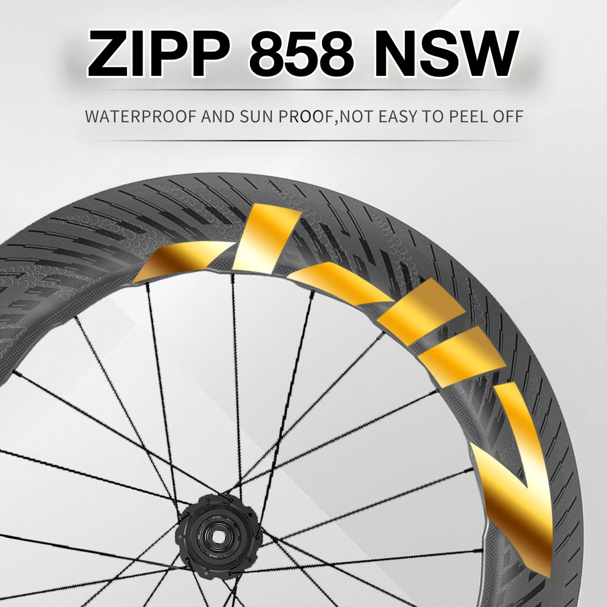 2025 ZIPP 858 NSW Wheel Decal Sticker Kit – Reflective Waterproof Carbon Rim Graphics