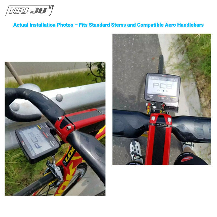 NIUJU SRM PC8 / PC7 Computer Mount | Carbon Fiber & Aluminum Alloy with GoPro Option