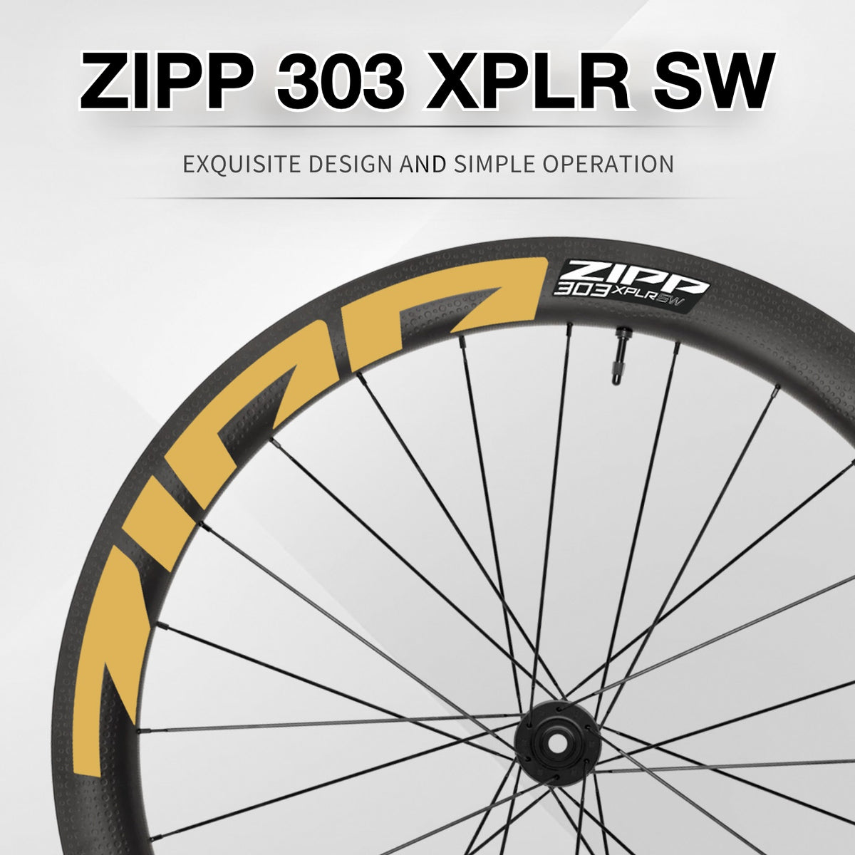 2025 ZIPP 303 XPLR SW Wheel Decal Sticker Kit – Reflective Waterproof Gravel Rim Graphics