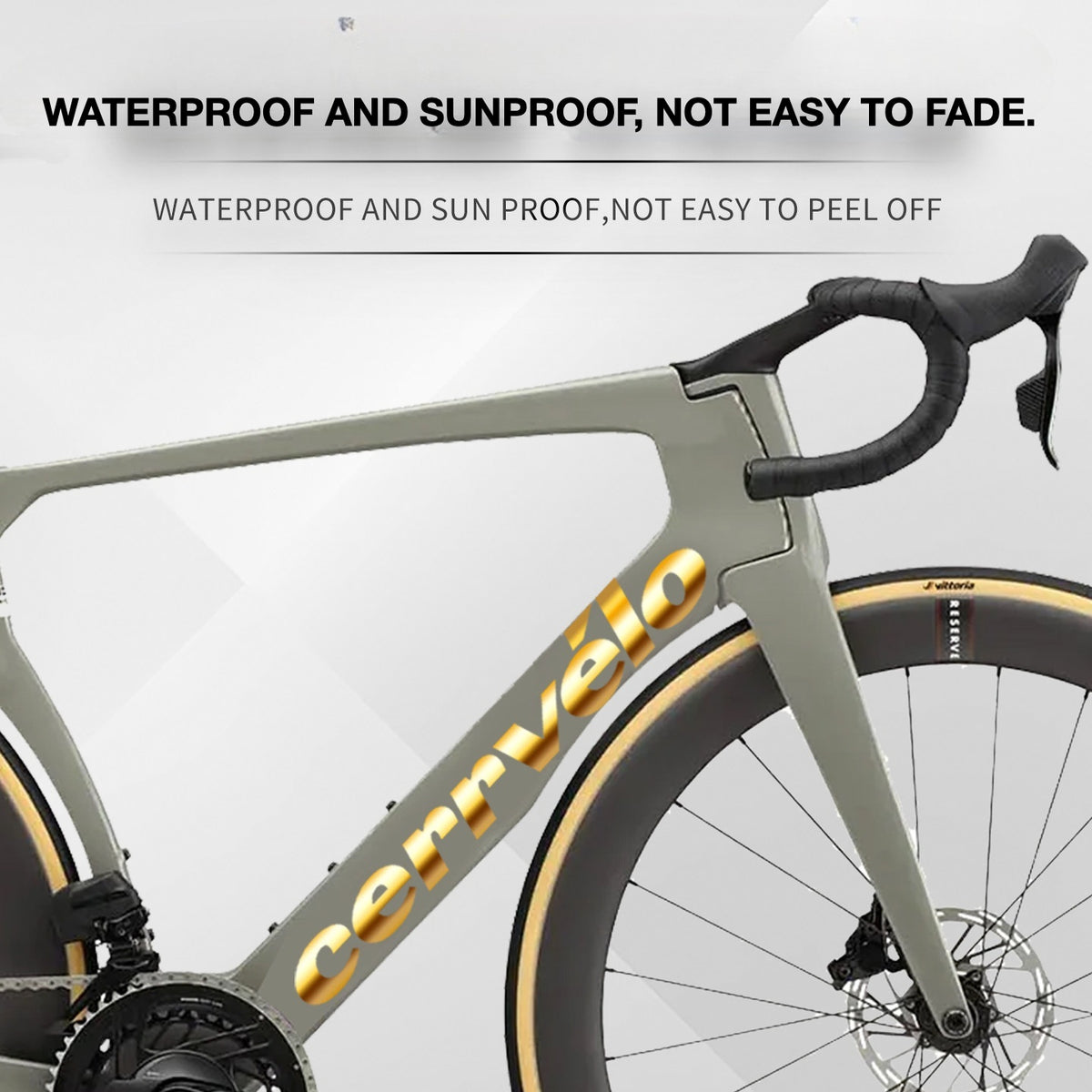 Custom OEM Logo Decals for 2025 Cervélo S5 Road Bike Frame | Waterproof Overlay Stickers(Please leave your frame size in the order notes when placing your order.）