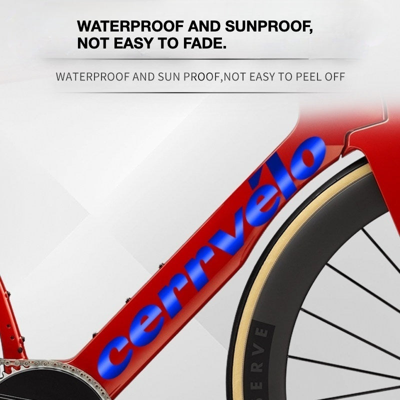 Custom OEM Logo Decals for 2026 Cervélo S5 Road Bike Frame | Waterproof Overlay Stic(Please leave your frame size in the order notes when placing your order.）