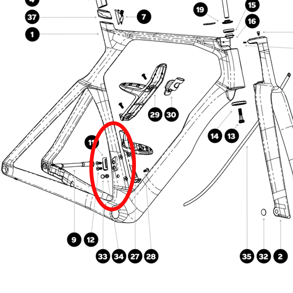 Colnago Y1RS Complete Titanium Bolt Kit｜Handlebar / Seatpost / Frame / Bottle Cage Full Upgrade