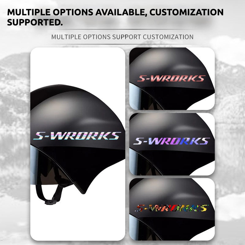 Kit de décalcomanies S-Works TT 5 pour Specialized TT / Triathlon Aero Helmet Logo Color Change
