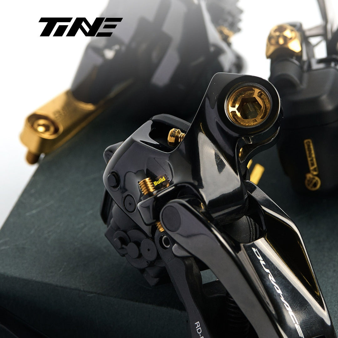 TiNE 티타늄 Shimano 뒷변속기 리미트 & B-텐션 스크류 | 초경량 TC4 Ti 업그레이드