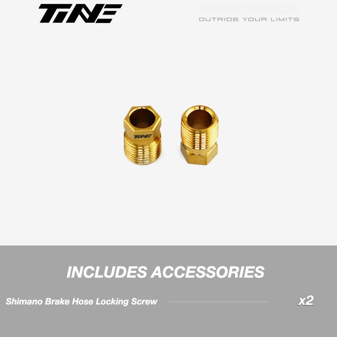 TiNE Titanium Shimano Hydraulic Hose Clamping Bolt | Ultra-Light Brake Caliper Upgrade