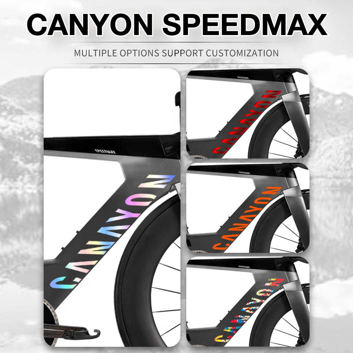 Canyon Speedermax Frame Decal Sticker Kit – Logo Cover & Color Change