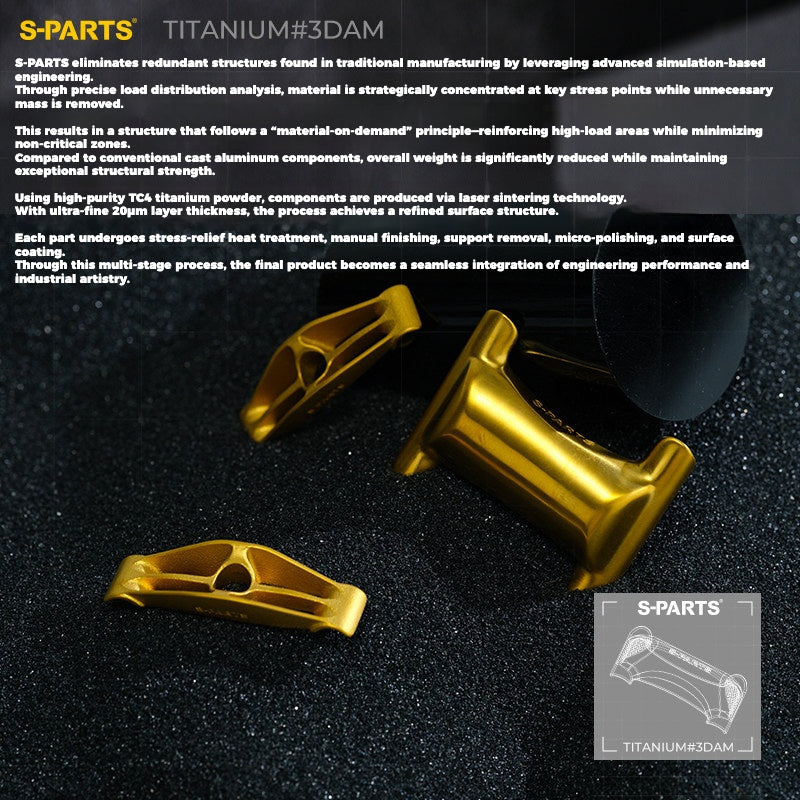 Colnago Y1RS / V5RS 3DAM Titanium Seatpost Clamp Kit | Saddle Yoke & Cradle Upgrade