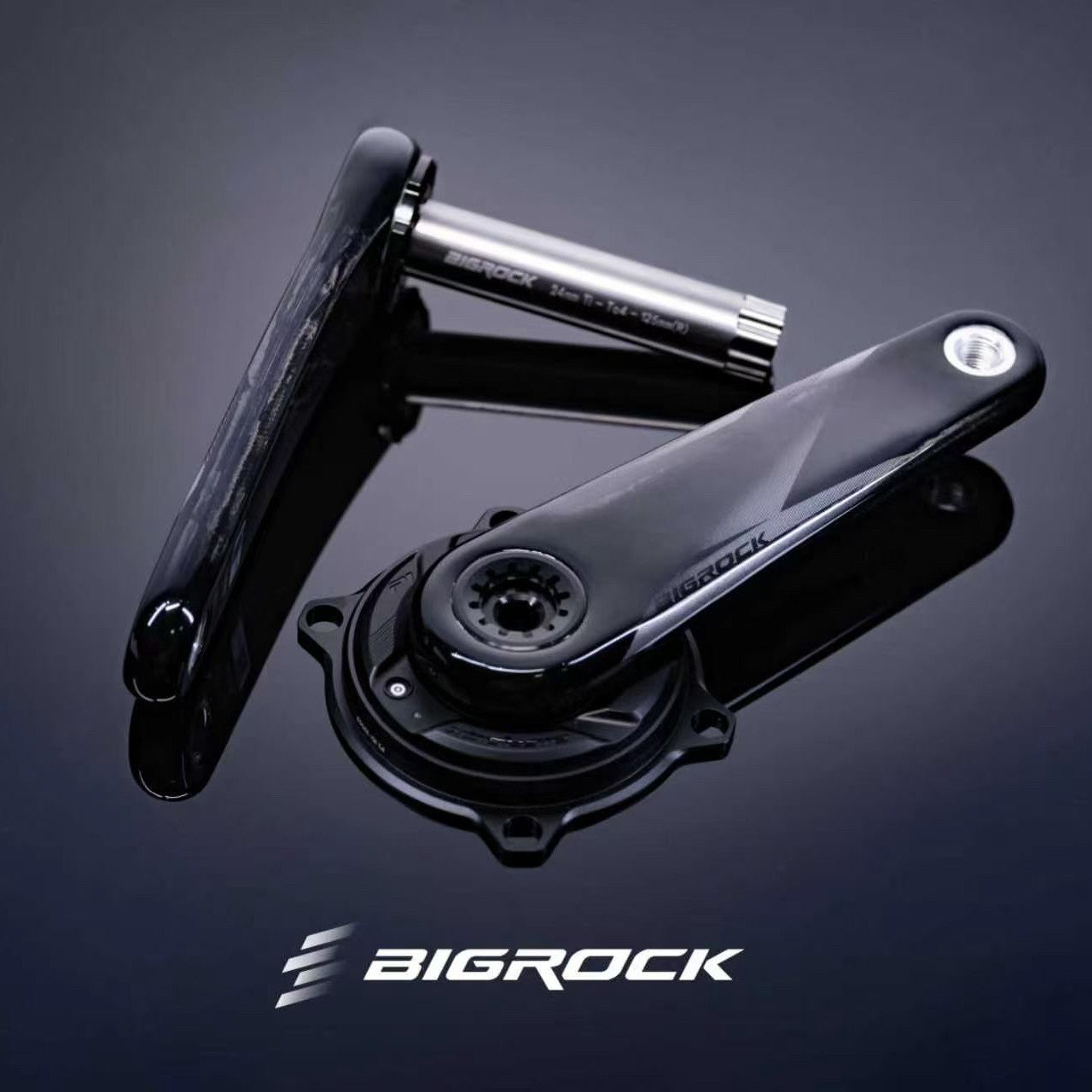 BIGROCK Gen 3 Carbon Crankset | 24mm Titanium Spindle Power Meter